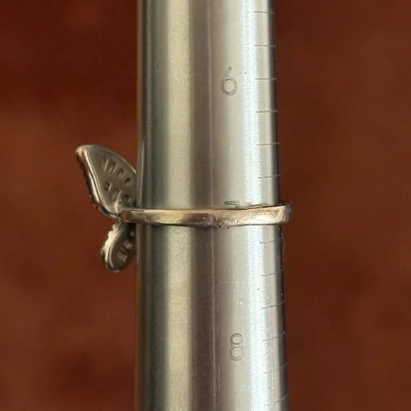 Sterling Silver Sparkling Butterfly Ring - Picture 6 of 6